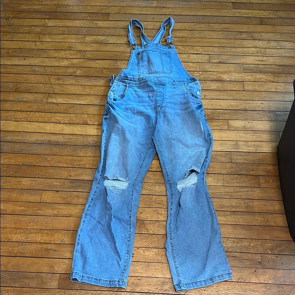 No Boundaries Blue Denim Overalls